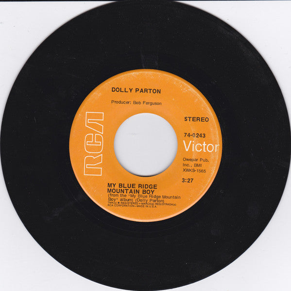 Dolly Parton : My Blue Ridge Mountain Boy / `Til Death Do Us Part (7", Single)