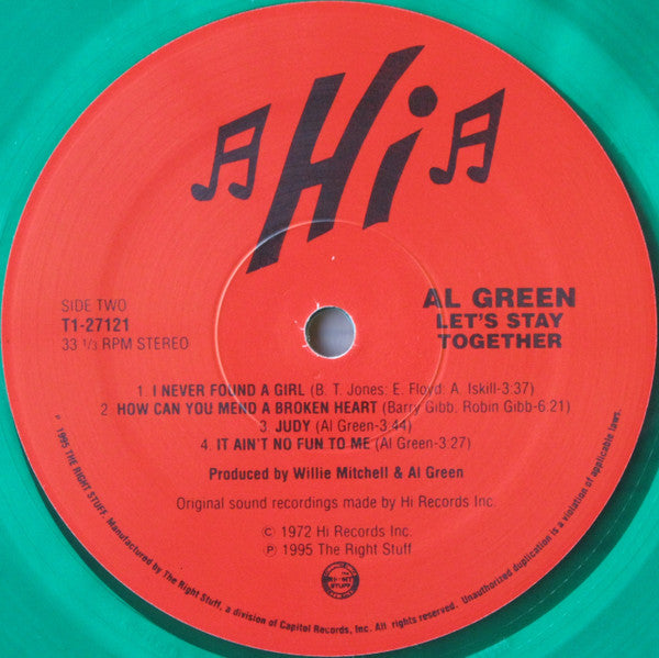 Al Green : Let's Stay Together (LP, Album, Ltd, RE, Gre)