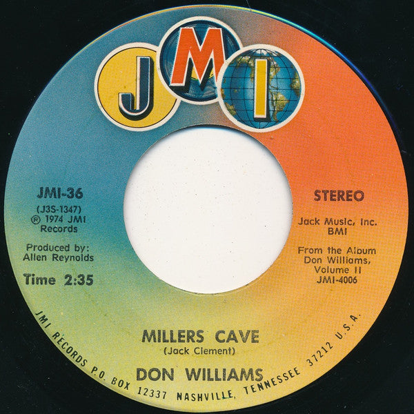Don Williams (2) : We Should Be Together / Millers Cave (7")