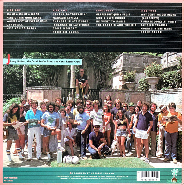 Jimmy Buffett : "You Had To Be There" - Recorded Live (2xLP, RE)