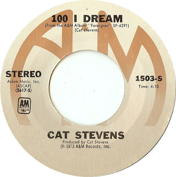 Cat Stevens : Oh Very Young (7", Styrene, Pit)