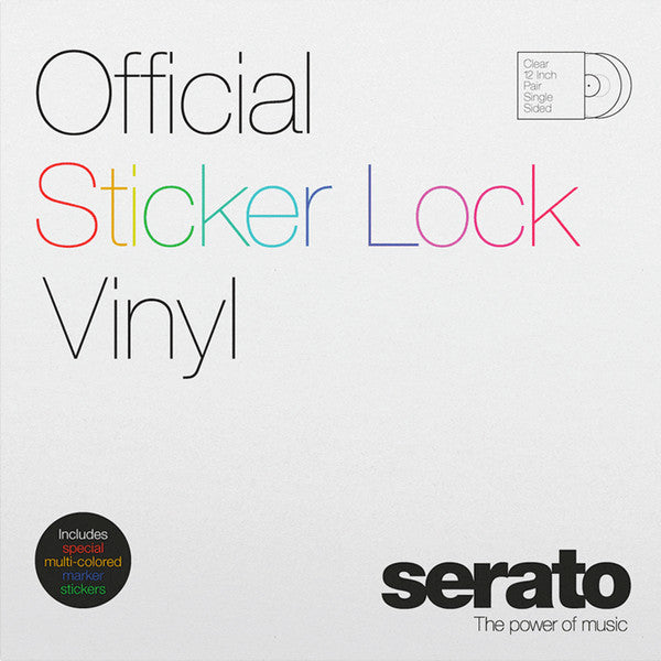 No Artist : Official Sticker Lock Vinyl (2x12", S/Sided, Cle)