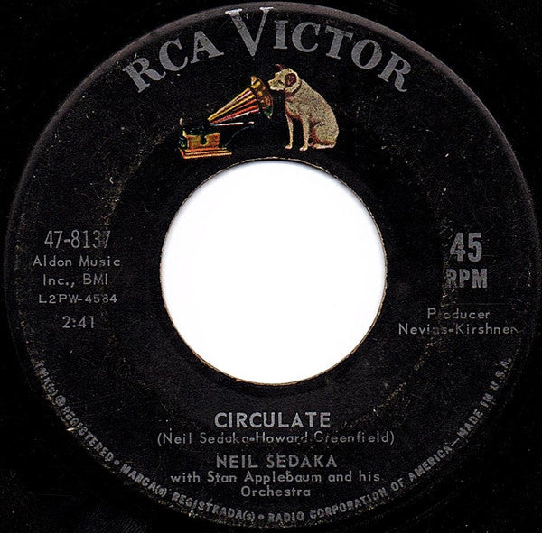 Neil Sedaka : Alice In Wonderland / Circulate (7", Single, Roc)