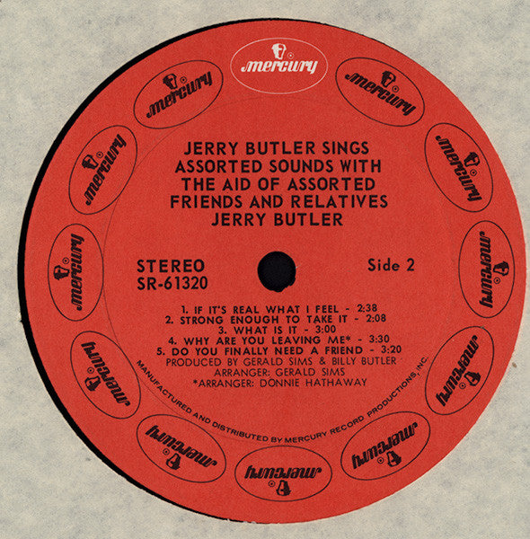 Jerry Butler : Jerry Butler Sings Assorted Sounds With The Aid Of Assorted Friends And Relatives (LP, Album)