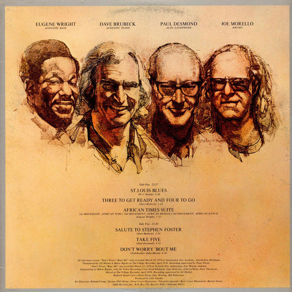 The Dave Brubeck Quartet : 25th Anniversary Reunion (LP, Album, Gat)
