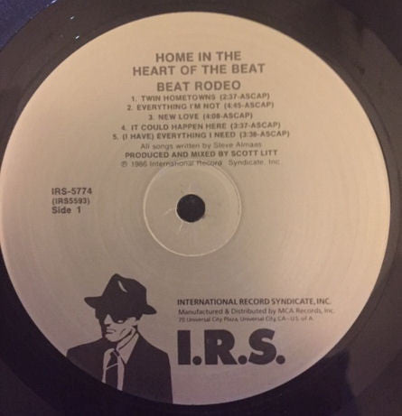 Beat Rodeo : Home In The Heart Of The Beat (LP, Pin)