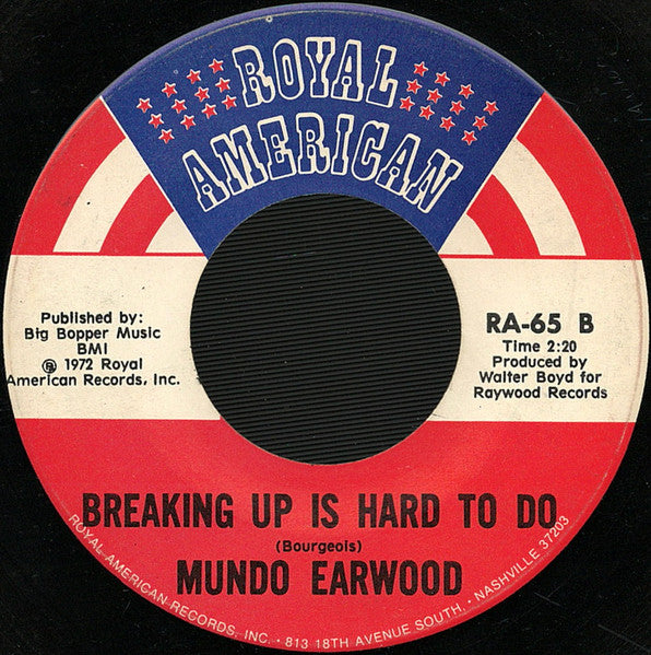 Mundo Earwood : Behind Blue Eyes (7", Single)