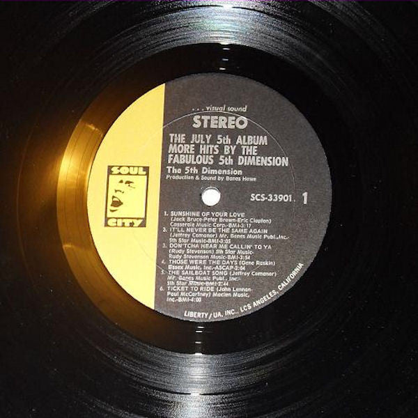 5th Dimension* : The July 5th Album - More Hits By The Fabulous 5th Dimension (LP, Comp, All)