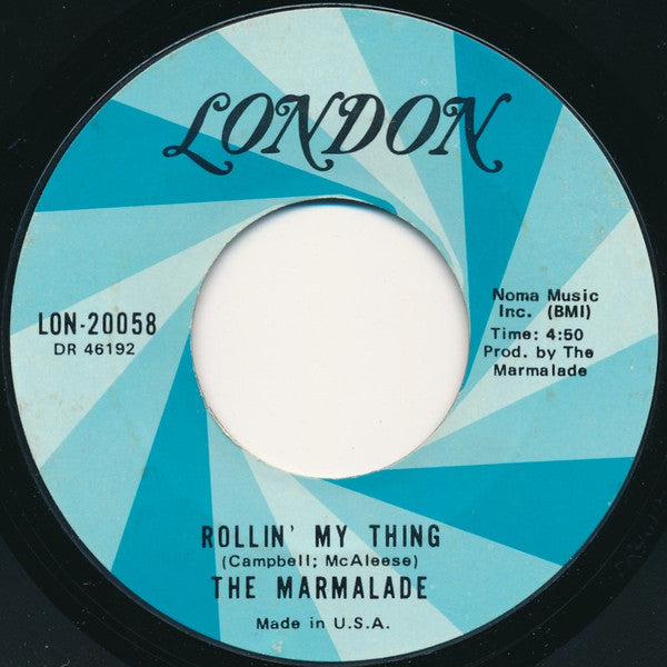 The Marmalade : Reflections Of My Life / Rollin' My Thing (7", Single, Styrene, Ter)