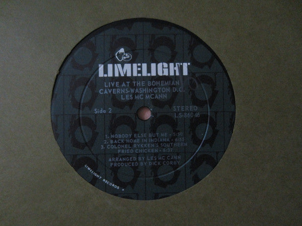 Les McCann : Live At Bohemian Caverns - Washington, D.C. (LP)