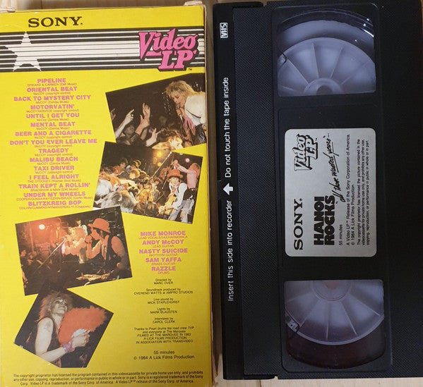 Hanoi Rocks : All Those Wasted Years... Live At The Marquee (VHS, NTSC)