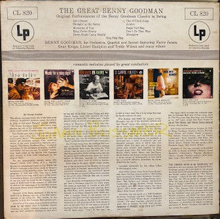 Benny Goodman : The Great Benny Goodman (LP, Mono)
