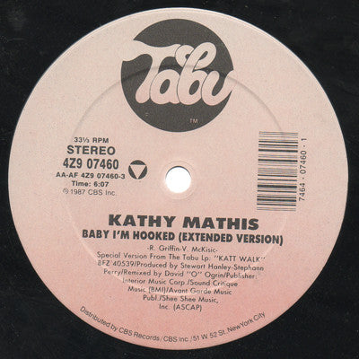 Kathy Mathis : Baby I'm Hooked (12")