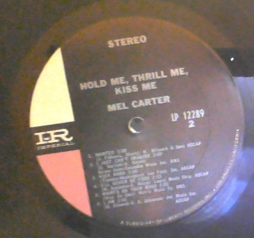 Mel Carter : Hold Me, Thrill Me, Kiss Me (LP, Album)