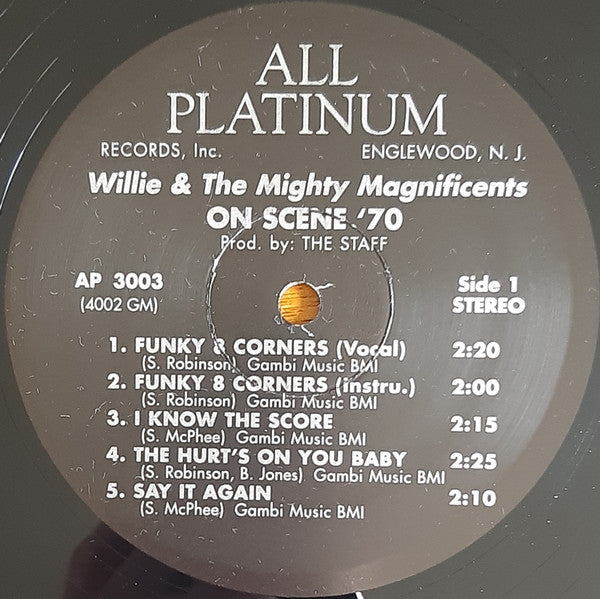 Willie & The Mighty Magnificents : On Scene '70 (LP, Album, RE)
