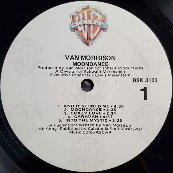 Van Morrison : Moondance (LP, Album, RE, RP, Bar)