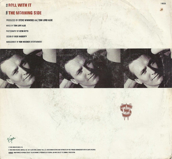 Steve Winwood : Roll With It (7", Single, SP )