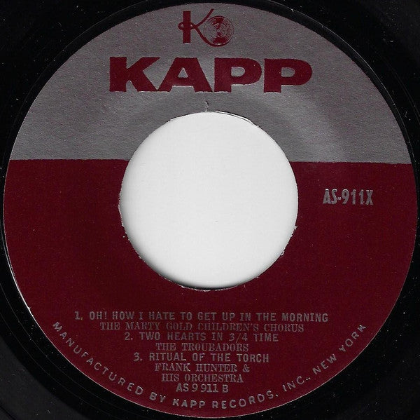 Various : Kapp Showcase Record (7", Comp, Styrene)