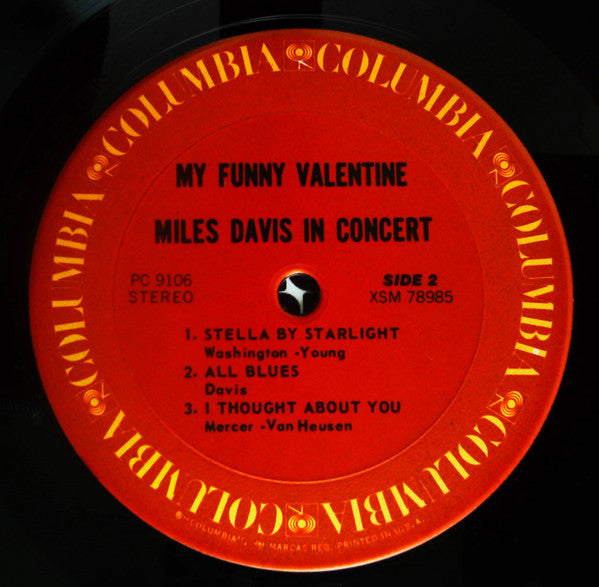Miles Davis : My Funny Valentine - Miles Davis In Concert (LP, Album, RE)