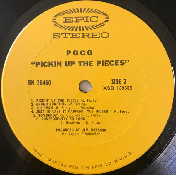 Poco (3) : Pickin' Up The Pieces (LP, Album, Uni)
