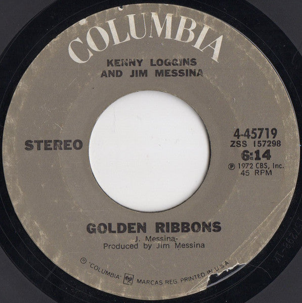 Kenny Loggins And Jim Messina* : Your Mama Don't Dance / Golden Ribbons (7", Single, RP, Styrene)
