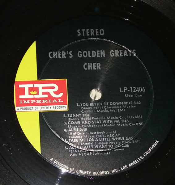 Cher : Cher's Golden Greats (LP, Comp)