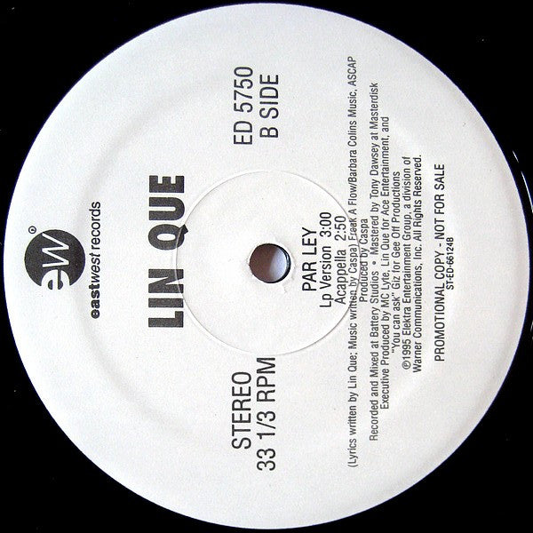 Lin Que : Let It Fall / Par Ley (12", Promo)