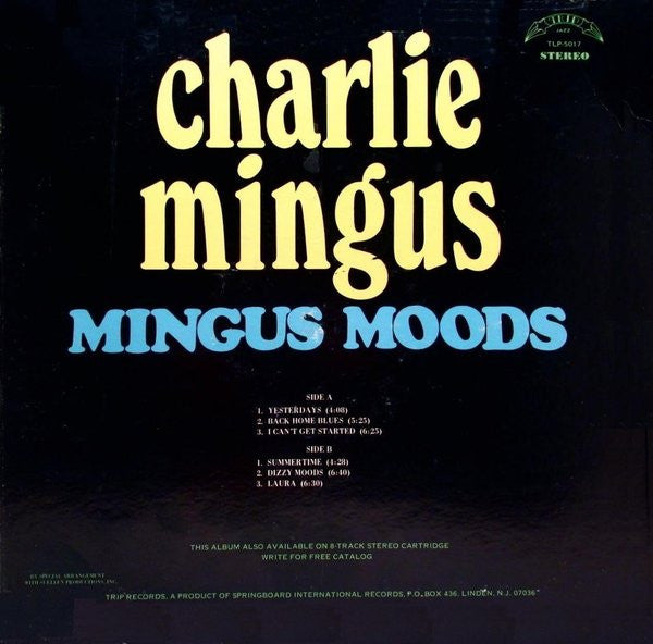 Charlie Mingus* : Mingus Moods (LP, Album, RE)