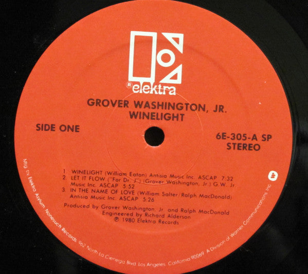 Grover Washington, Jr. : Winelight (LP, Album, SP )