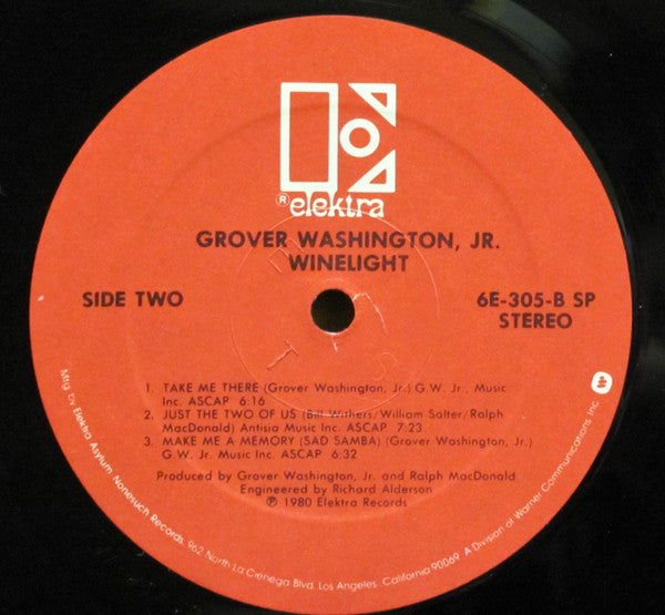 Grover Washington, Jr. : Winelight (LP, Album, SP )