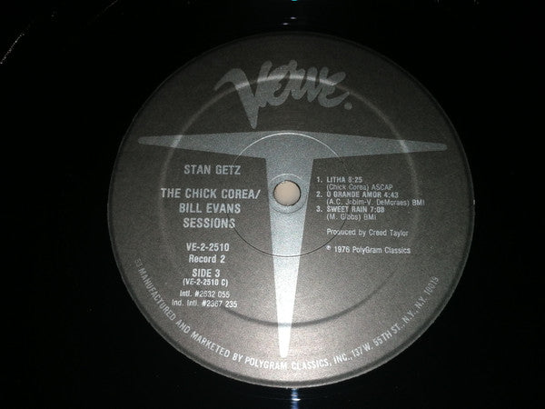 Stan Getz : The Chick Corea / Bill Evans Sessions (2xLP, Comp, RE, Gat)
