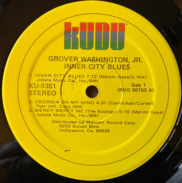 Grover Washington, Jr. : Inner City Blues (LP, Album, RE, SPR)