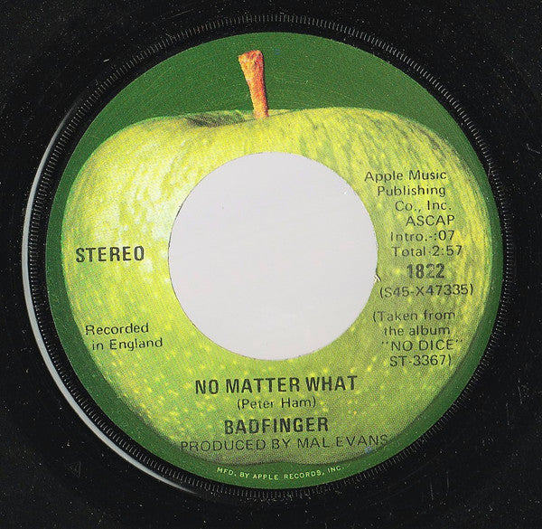Badfinger : No Matter What (7", Scr)