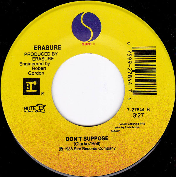 Erasure : Chains Of Love (7", Single, Spe)
