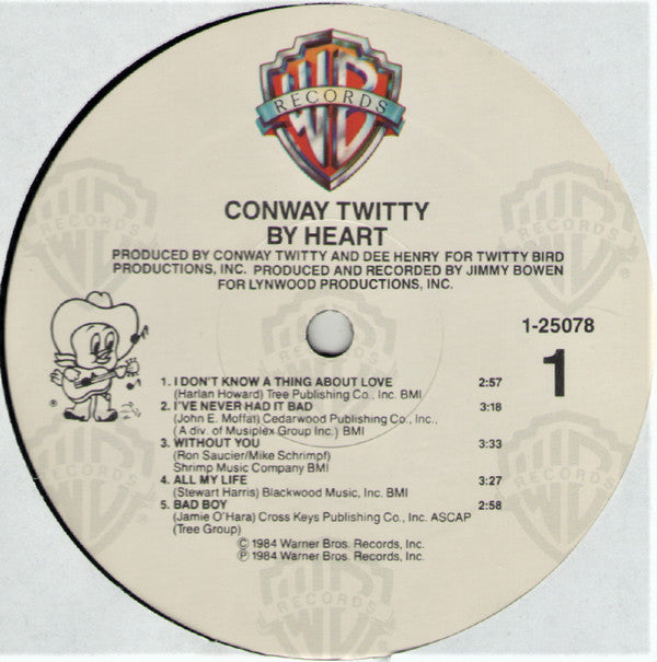 Conway Twitty : By Heart (LP, Album, All)