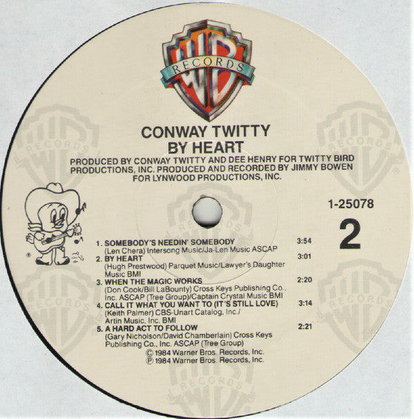 Conway Twitty : By Heart (LP, Album, All)