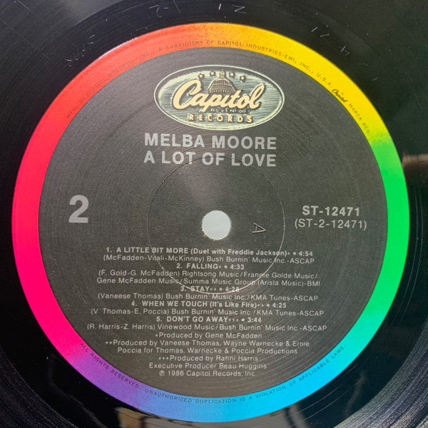 Melba Moore : A Lot Of Love (LP, Album, SRC)
