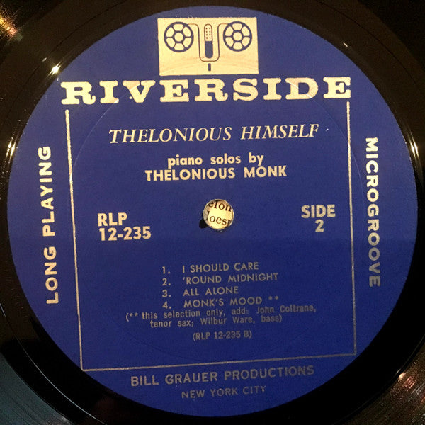 Thelonious Monk : Thelonious Himself (LP, Album, Mono, RP)