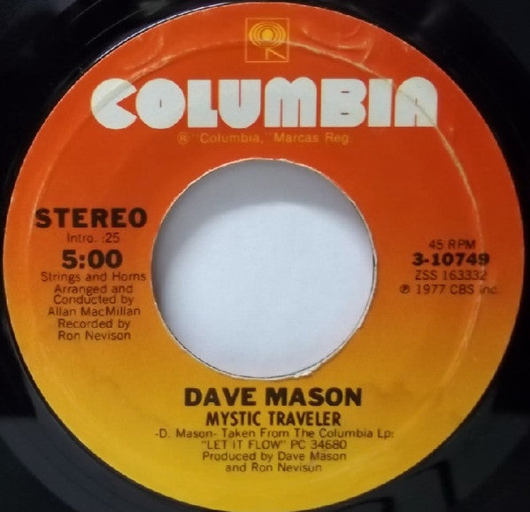 Dave Mason : Will You Still Love Me Tomorrow (7", Single, Ter)