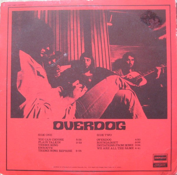 Keef Hartley Band* : Overdog (LP, Album, AL )