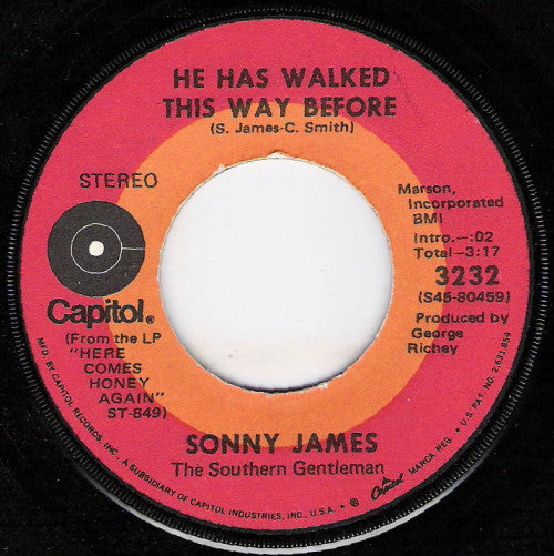 The Southern Gentleman* : He Has Walked This Way Before (7", Single)