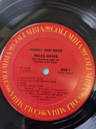 Miles Davis : Porgy And Bess (LP, Album, RE)