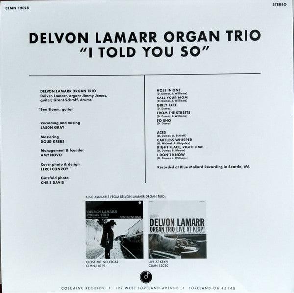 Delvon Lamarr Organ Trio : I Told You So (LP, Album, Ltd, Red)