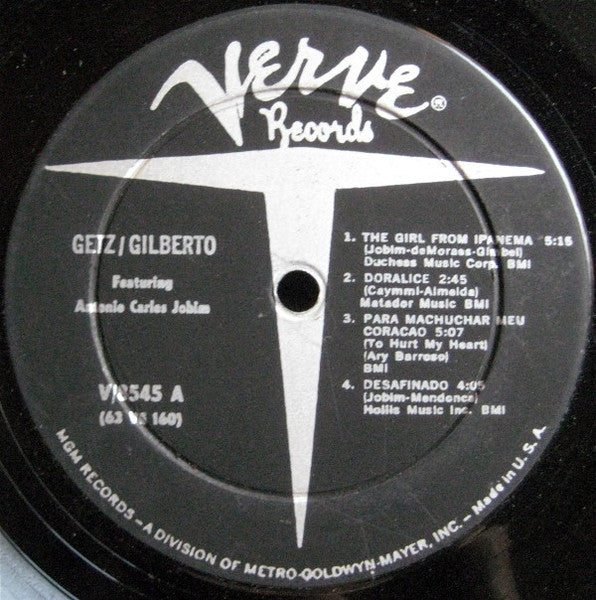 Stan Getz & Joao Gilberto* : Getz / Gilberto (LP, Album, Mono, Gat)
