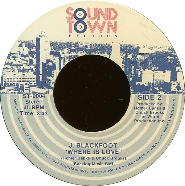 J. Blackfoot : Taxi (7")