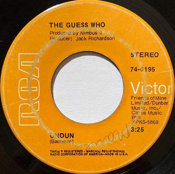 The Guess Who : Laughing (7", Single, Ind)