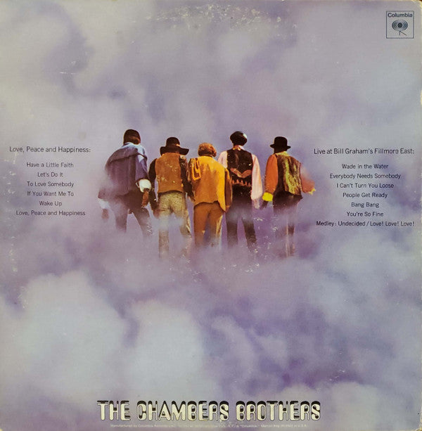 The Chambers Brothers : Love, Peace And Happiness / Live At Bill Graham's Fillmore East (2xLP, Album, Pit)