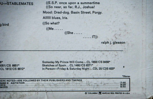 Miles Davis : E.S.P. (LP, RE, San)