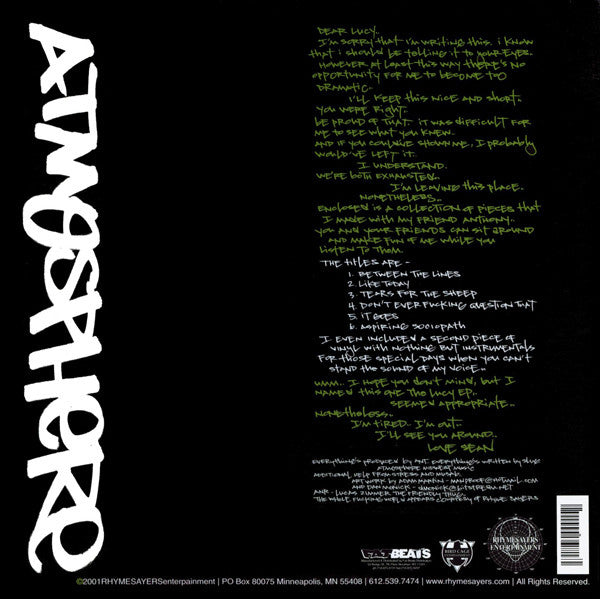 Atmosphere (2) : The Lucy EP (2x12", EP)