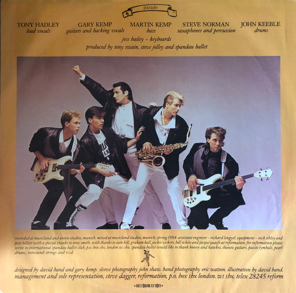 Spandau Ballet : Parade (LP, Album, Pit)